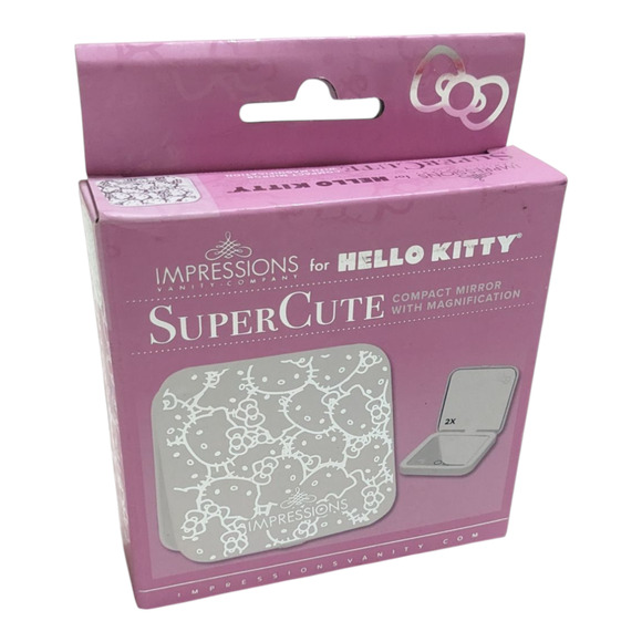 Impressions Vanity for Hello Kitty LED Compact Mirror Super Cute Magnification‎ - Picture 1 of 3
